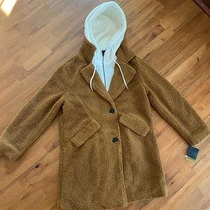 Steve Madden coat with removable hoodie.
